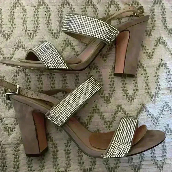 Nina Nude & Rhinestones Strappy Sandals - Picture 8 of 8